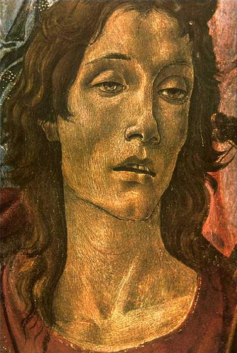 BOTTICELLI, Sandro San Barnaba Altarpiece (detail: head of St John) gdfg china oil painting image